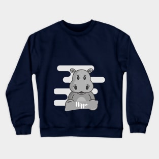 Happy Hippo Crewneck Sweatshirt